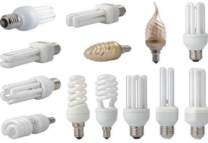energy-saving lamp, types