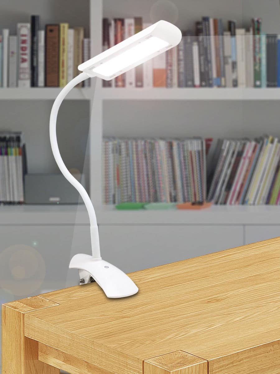  лампы светодиодные для письменного стола на струбцине - 90 фото