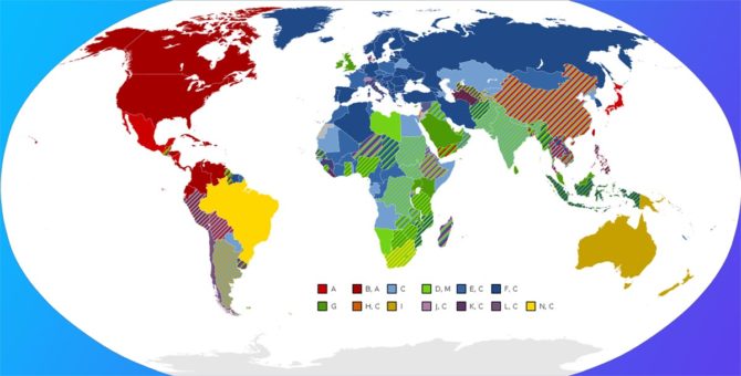 Какие бывают розетки в разных странах мира
