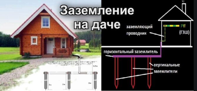 Как самому сделать заземление на даче