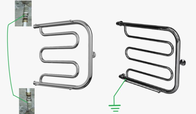 Как правильно заземлить полотенцесушитель